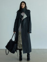 Luxury Oversized Two-Tone Trench Coat